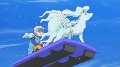 Kitsu епізод 60: Lilie Soars Through the Air! The PokéSled Jump Tournament!!