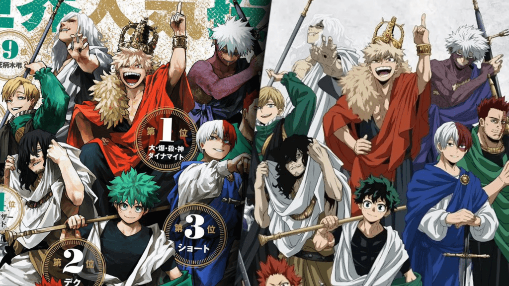 Офіційний візуал з персонажами My Hero Academia до 10-річчя франшизи